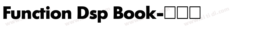 Function Dsp Book字体转换